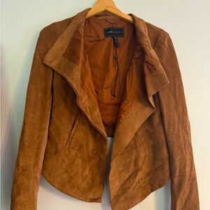 BCBG MAX AZRIA suede blazer XS